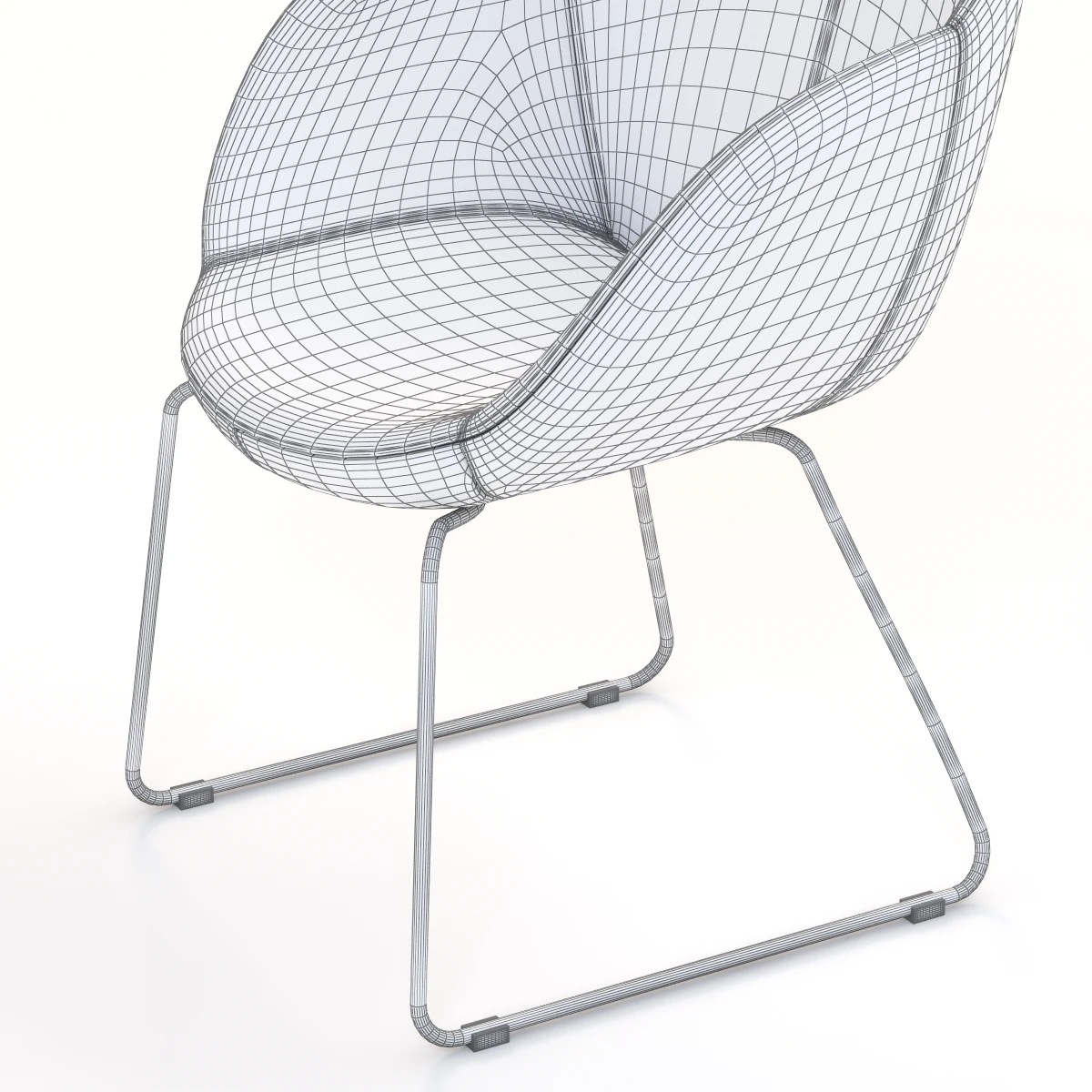 Merino Leather Chair 3D Model_08