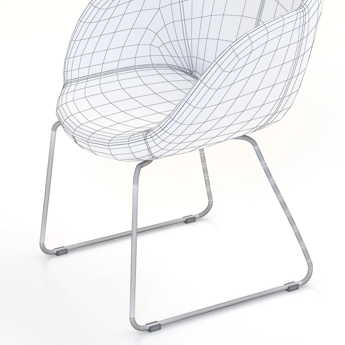 Merino Leather Chair 3D Model_09