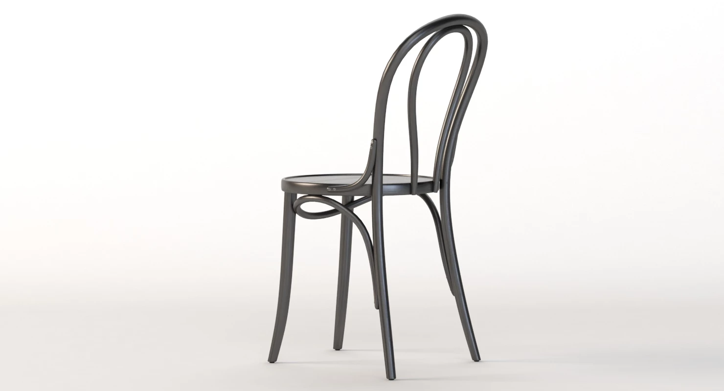 Michael Thonet 18 Era Bentwood Restaurant Chair 3D Model_09