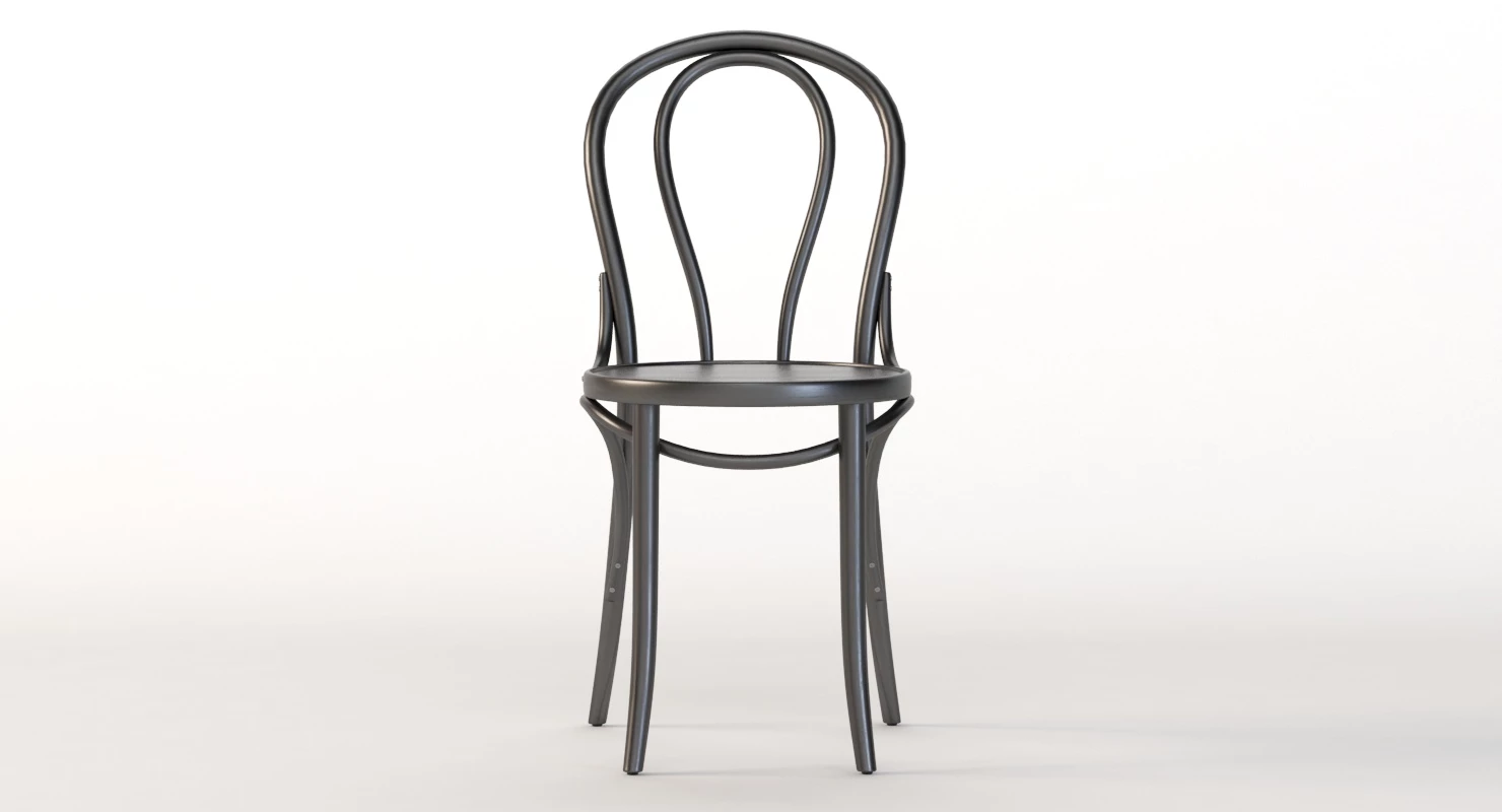 Michael Thonet 18 Era Bentwood Restaurant Chair 3D Model_011