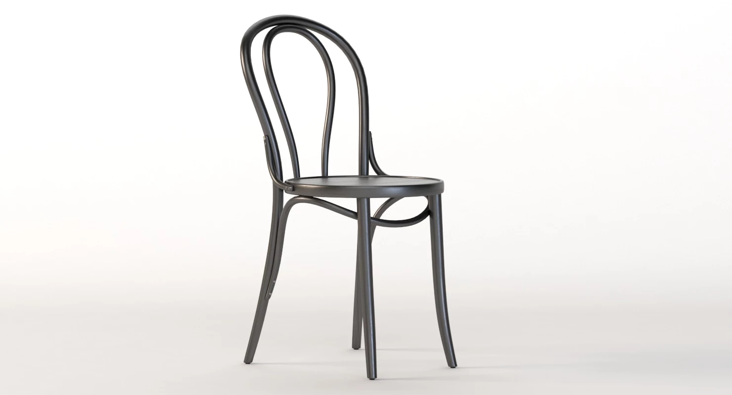 Michael Thonet 18 Era Bentwood Restaurant Chair 3D Model_06