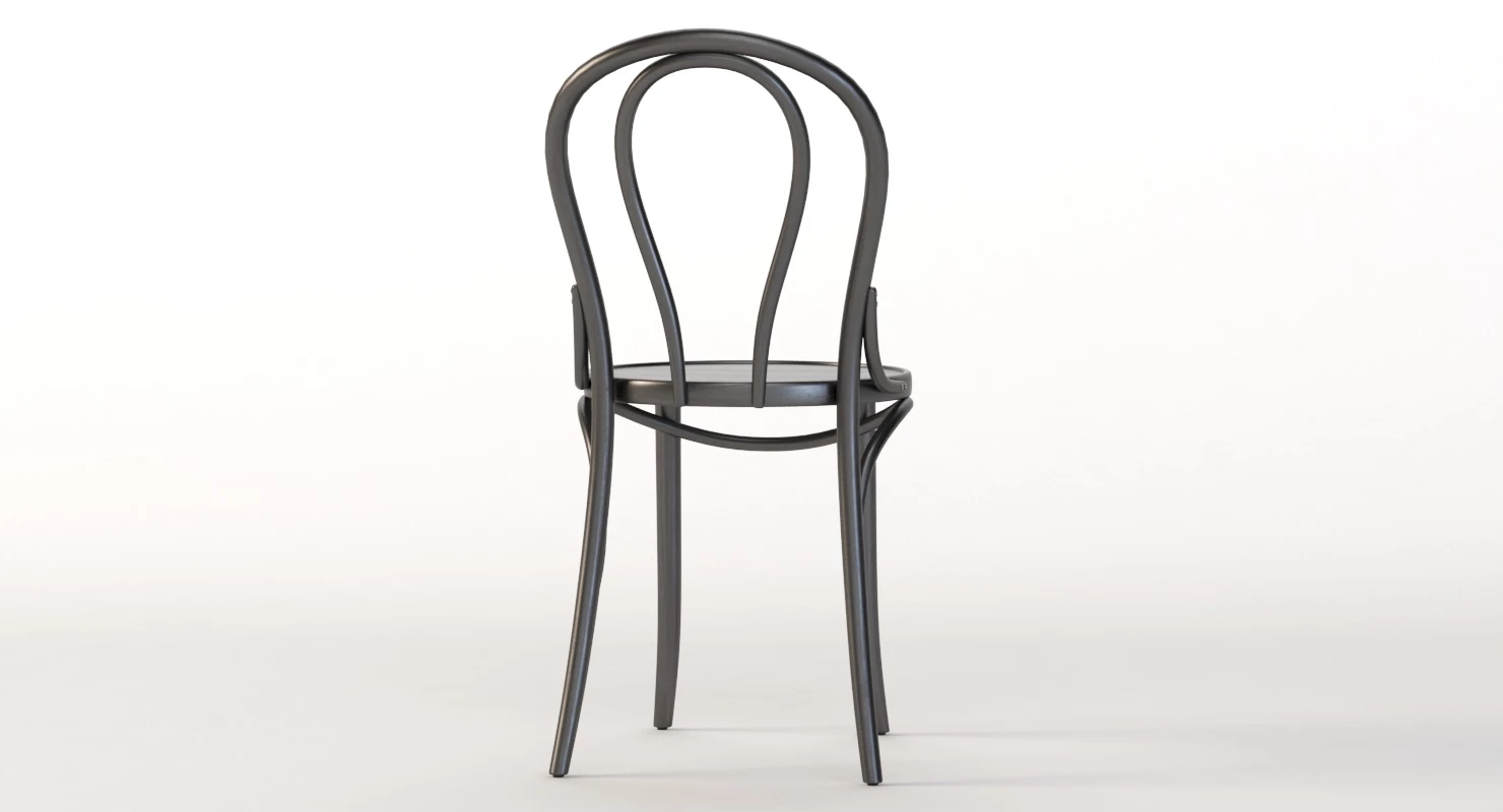 Michael Thonet 18 Era Bentwood Restaurant Chair 3D Model_08