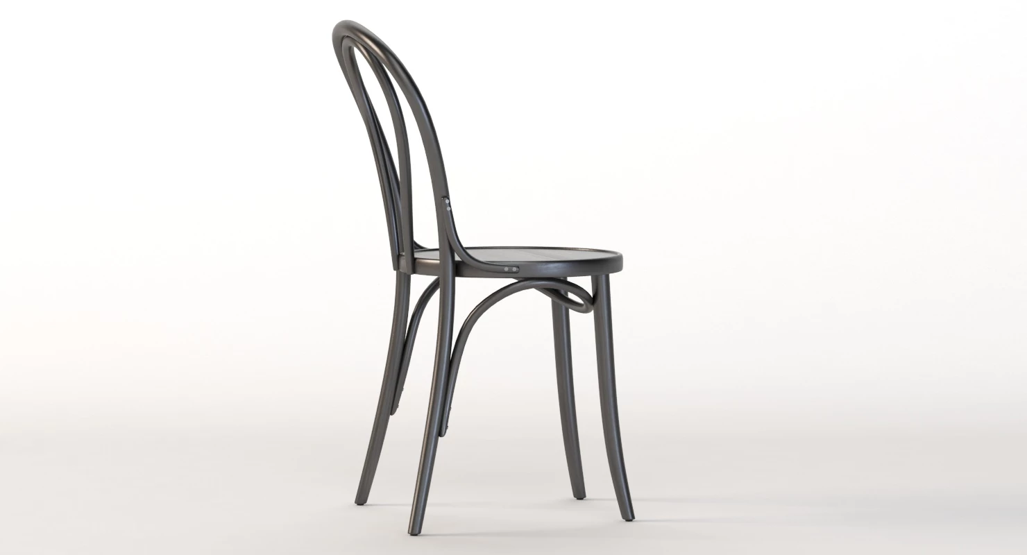 Michael Thonet 18 Era Bentwood Restaurant Chair 3D Model_07