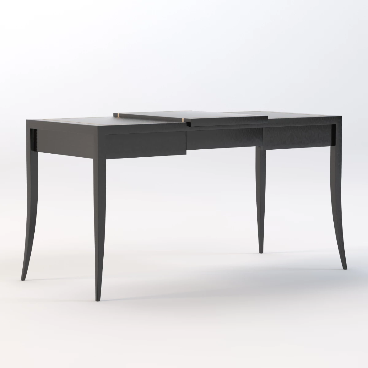 Mid-Century Vanity Table 3D Model_01