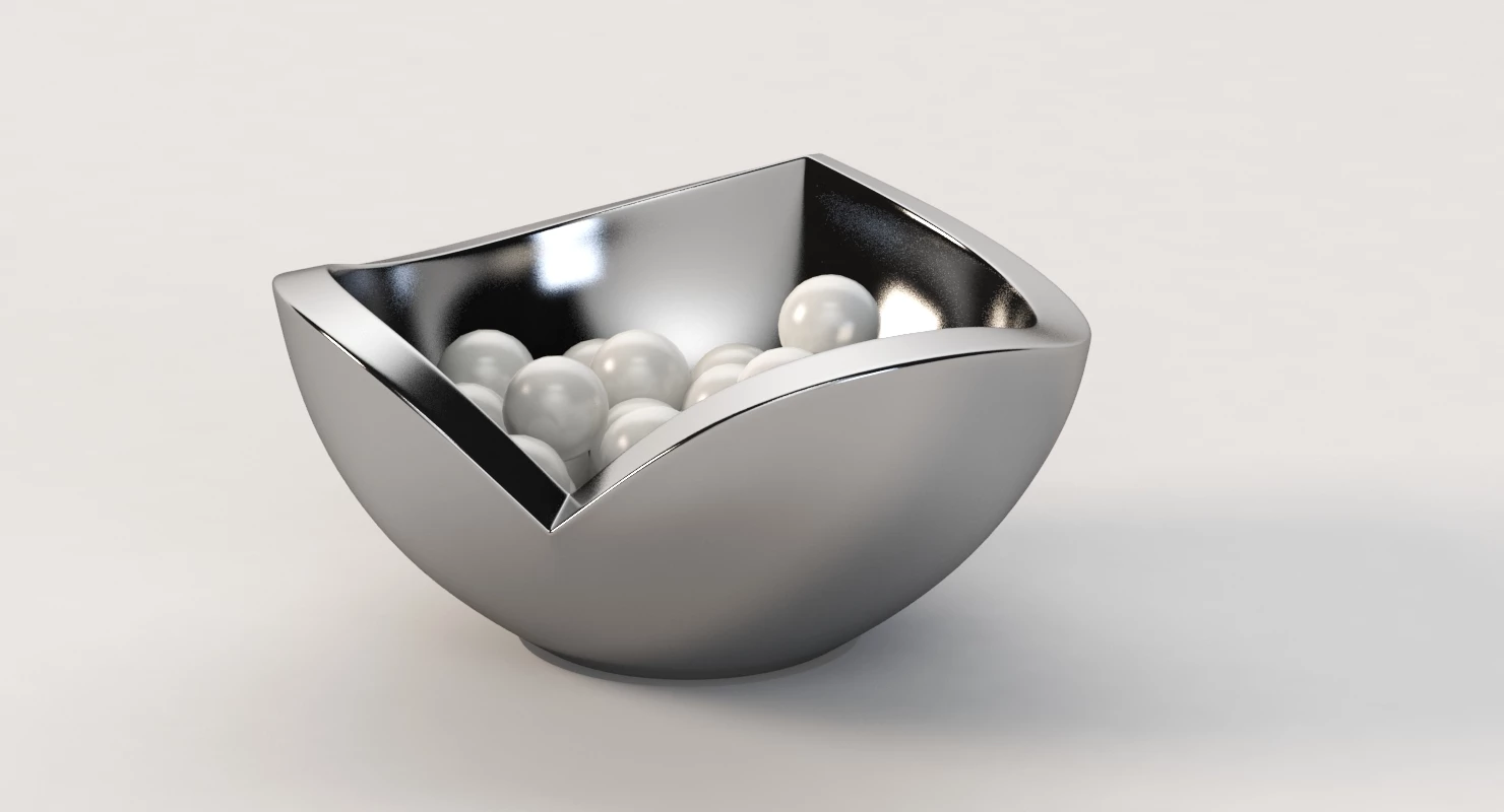 Nambe Love Bowl Table Decor Centerpiece 3D Model_06