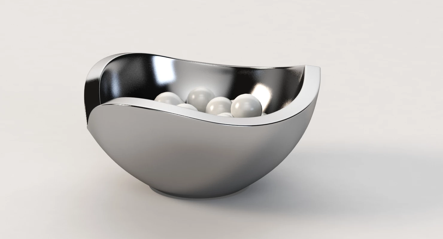 Nambe Love Bowl Table Decor Centerpiece 3D Model_05