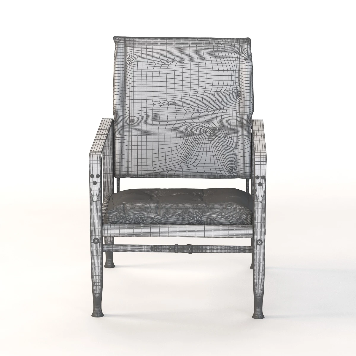 Natural Canvas KK47000 Safari Chair by Kaare Klint 3D Model_017