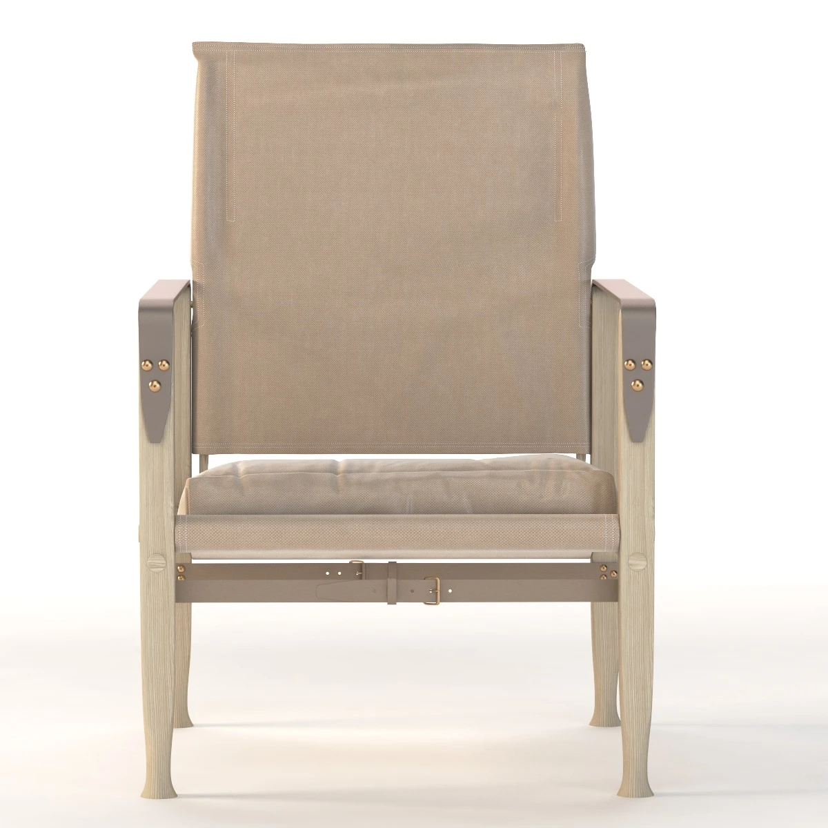 Natural Canvas KK47000 Safari Chair by Kaare Klint 3D Model_08