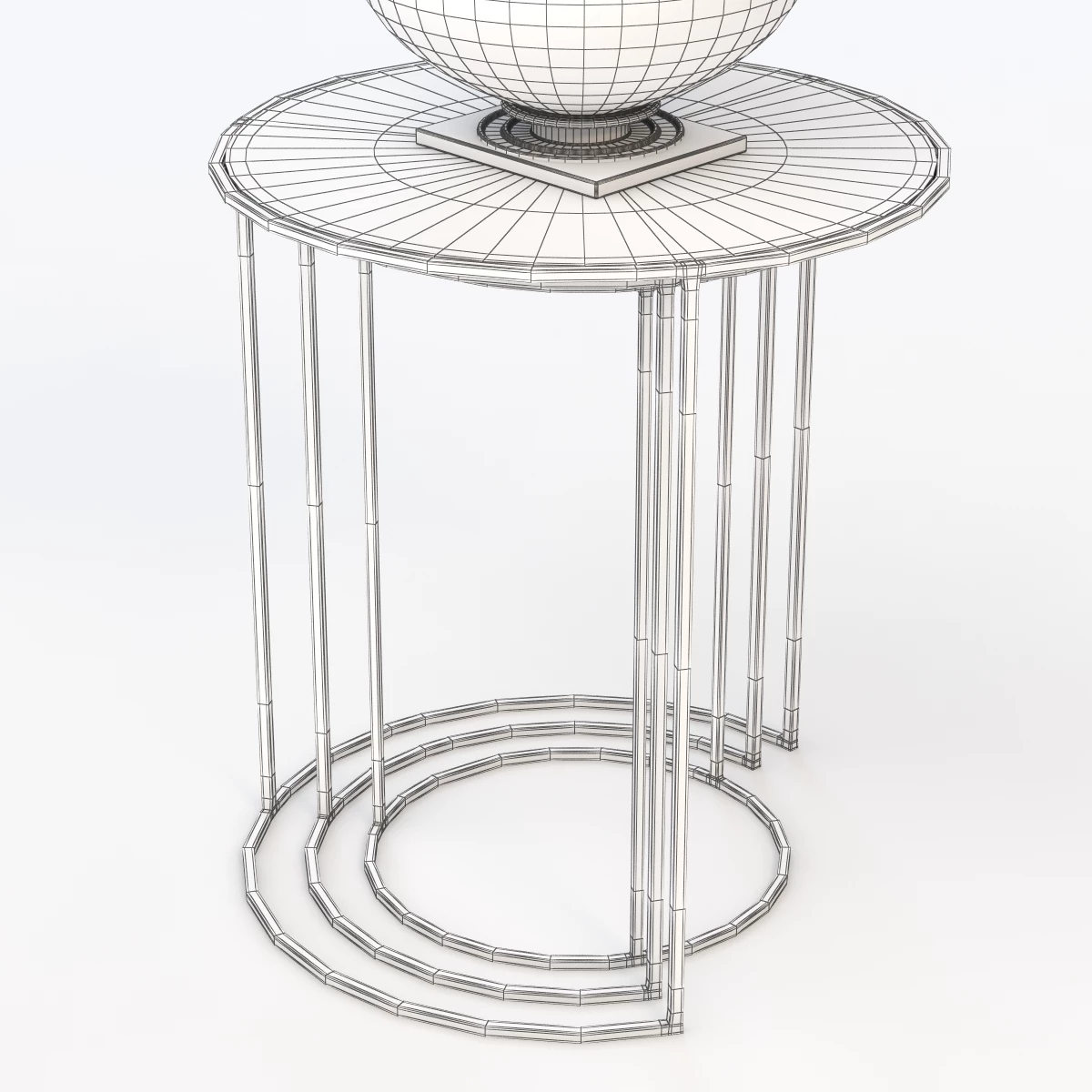 Nest of Round Side Tables 3D Model_017