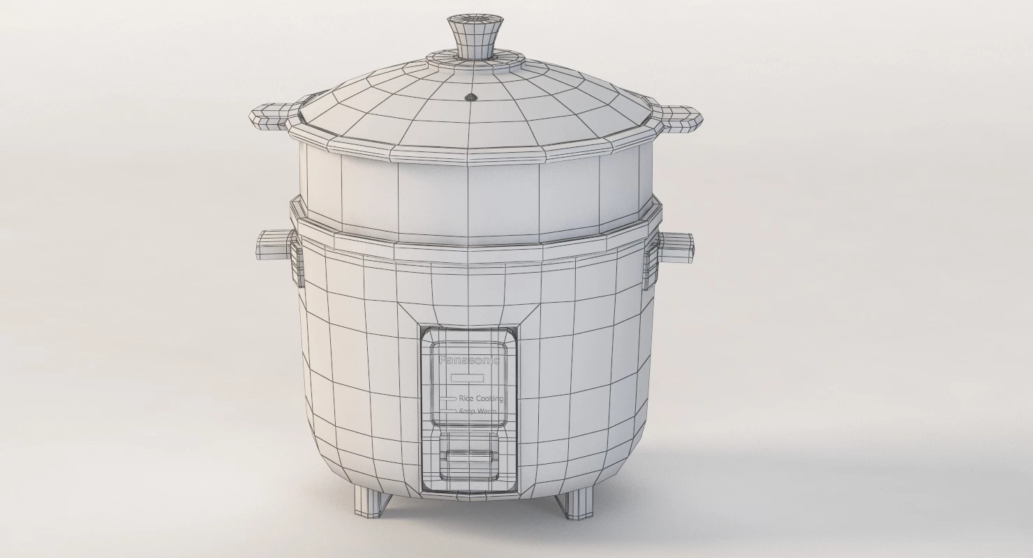 Panasonic Automatic Rice Cooker 3D Model_010