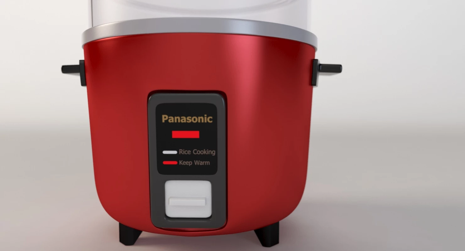 Panasonic Automatic Rice Cooker 3D Model_03