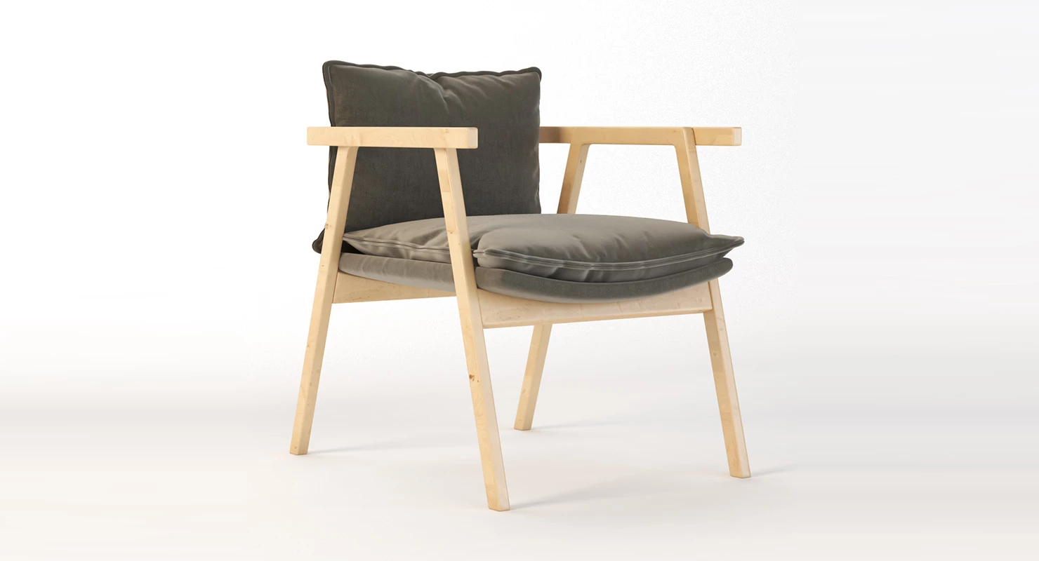 Pick Up Sticks Chair 3D Model_01