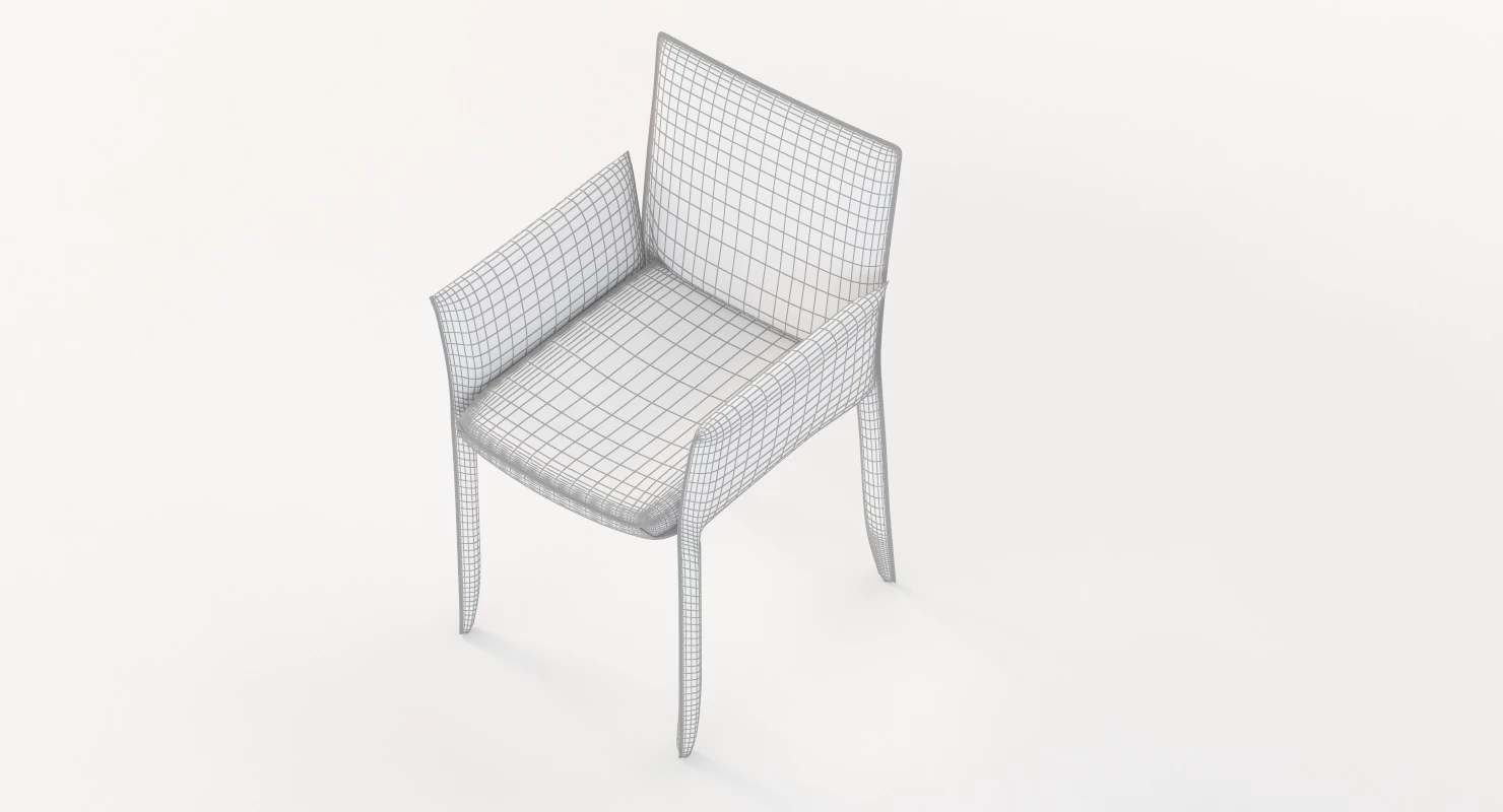 Piuma Dining Armchair by Studio Kronos 3D Model_08