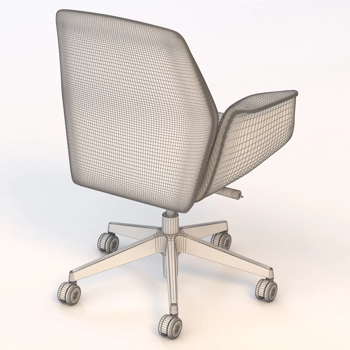 Poltronafrau Downtown Meeting Chair 3D Model_09