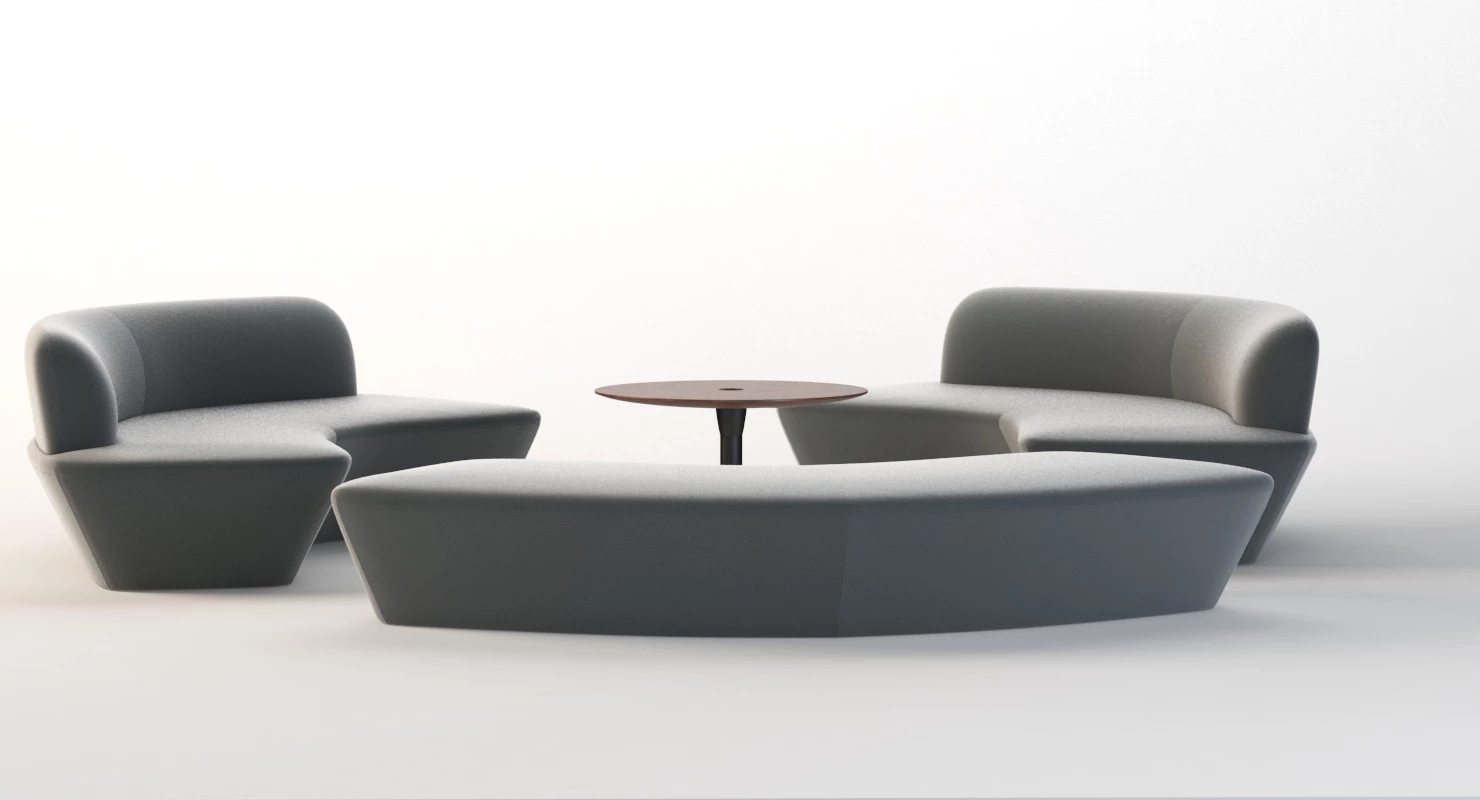 Q6 Modular Seating Element Sofa by Davis 3D Model_06