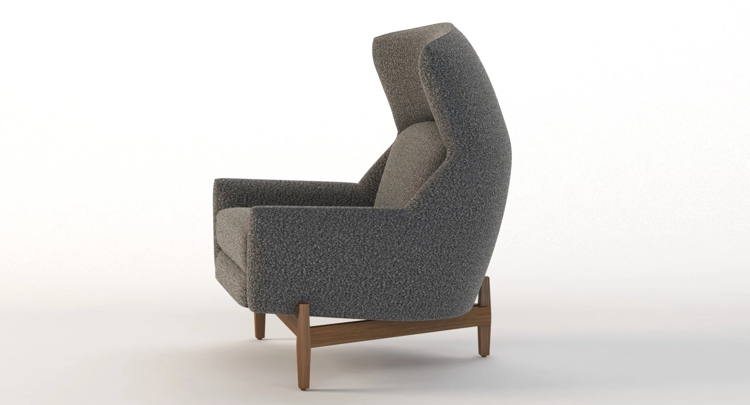 Ralph Pucci Jens Risom Big Chair 3D Model_09