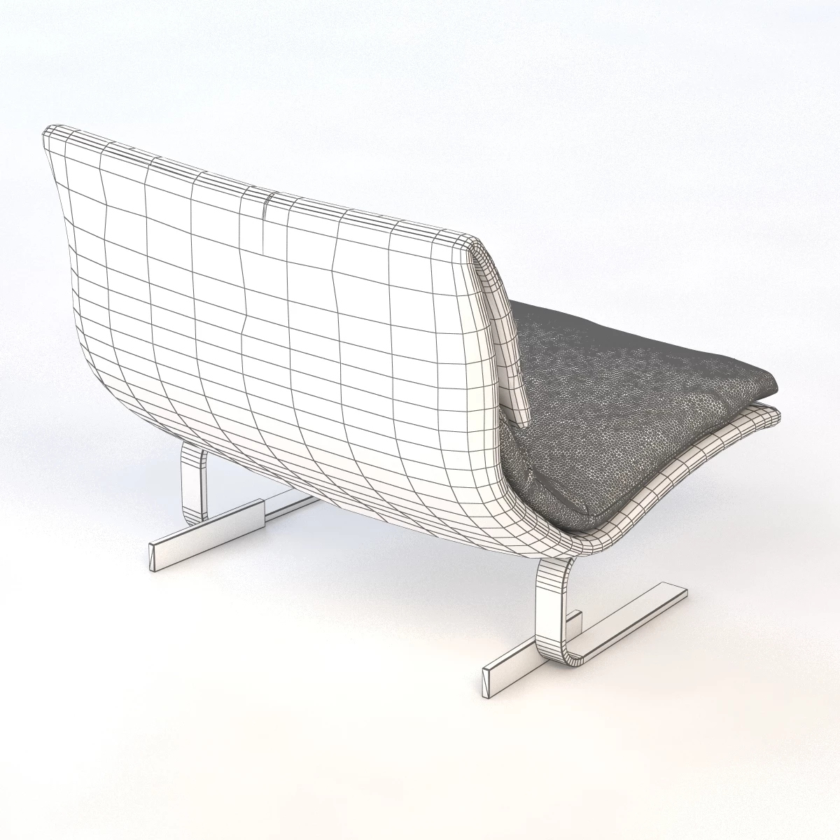 Saporiti Italia Onda Lounge Chair 3D Model_010