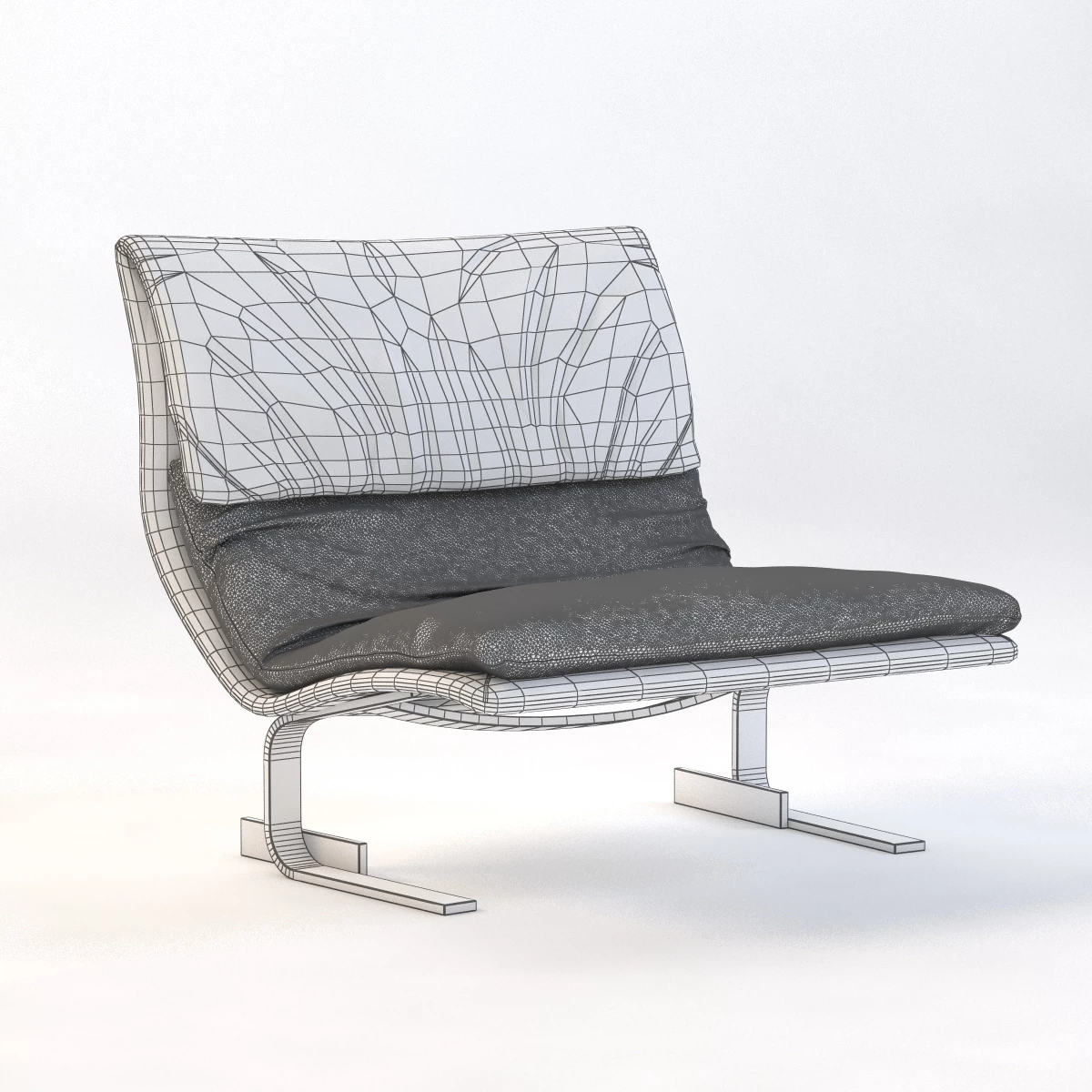 Saporiti Italia Onda Lounge Chair 3D Model_04