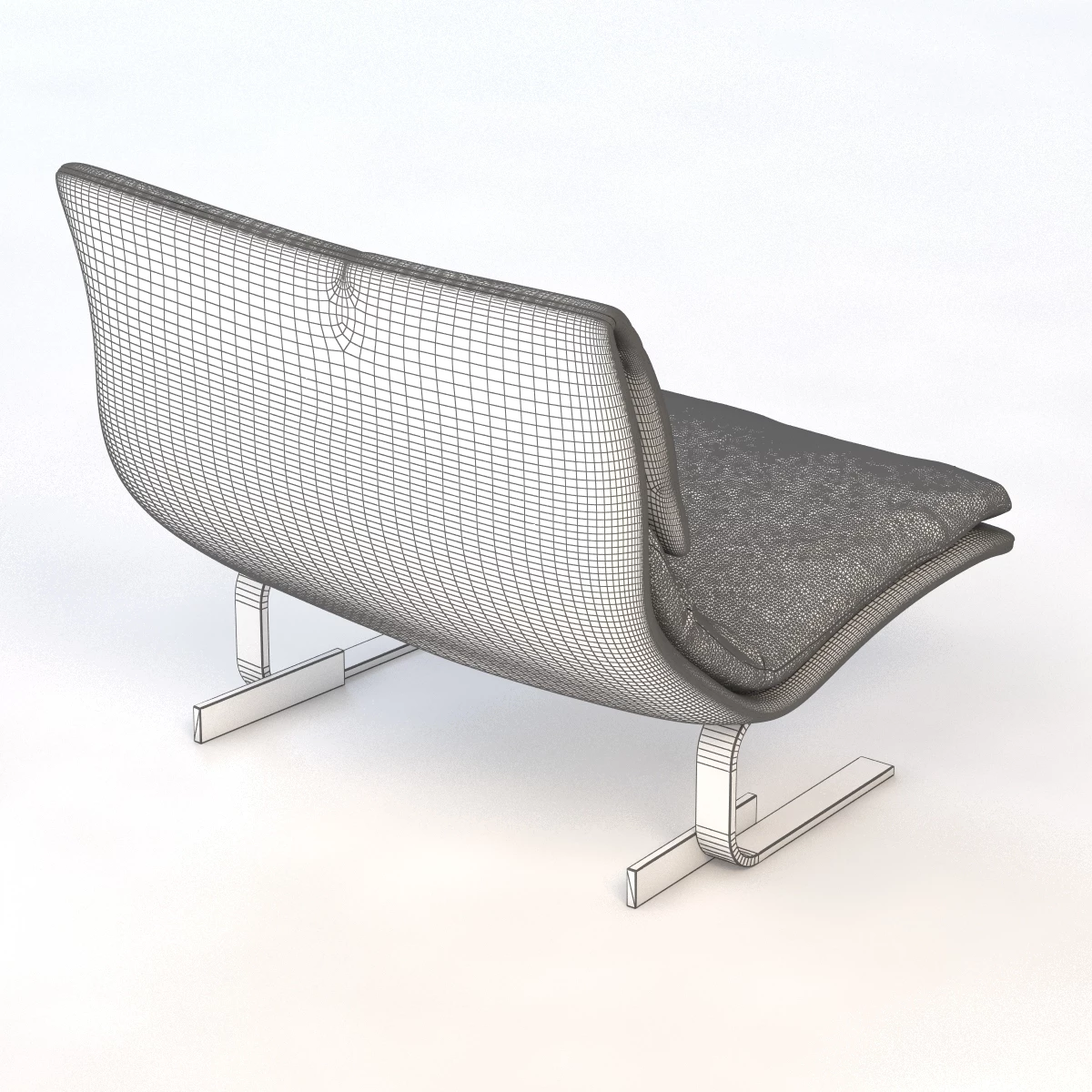 Saporiti Italia Onda Lounge Chair 3D Model_09