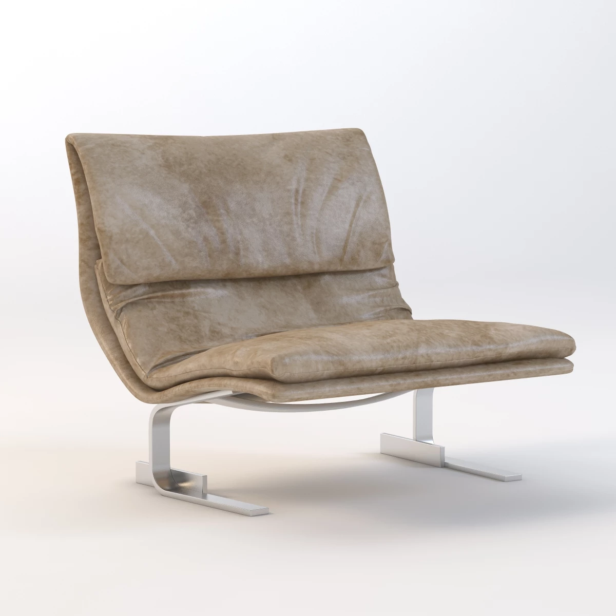 Saporiti Italia Onda Lounge Chair 3D Model_01