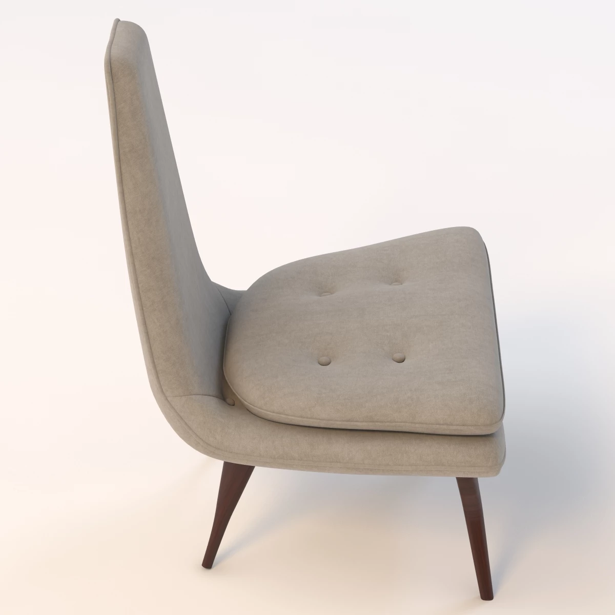 Sculptural Lounge Chair by Karpen 3D Model_03