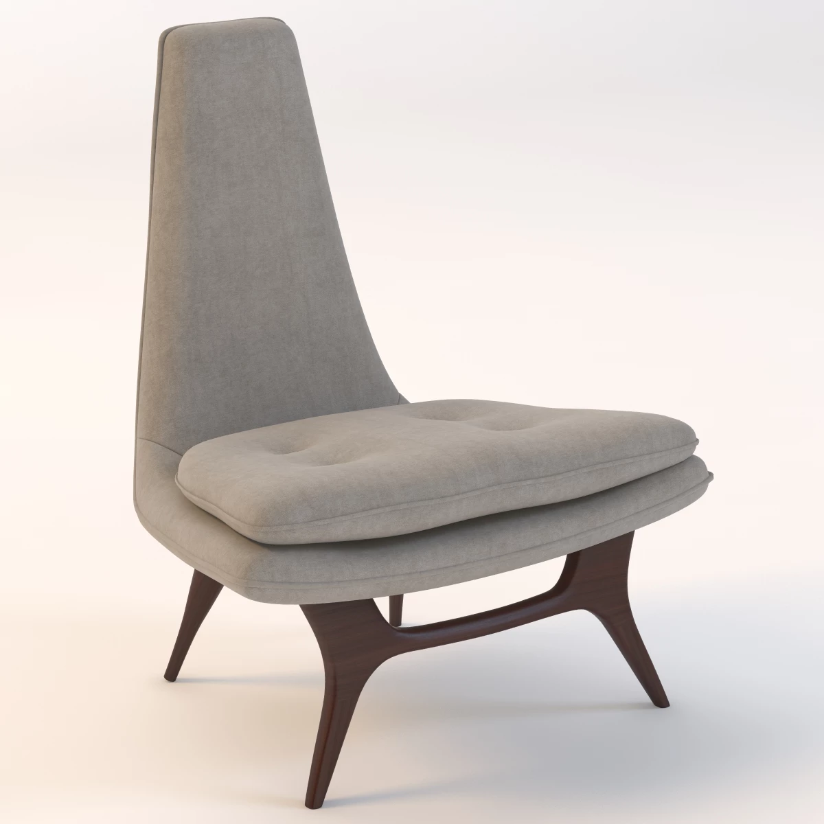 Sculptural Lounge Chair by Karpen 3D Model_01