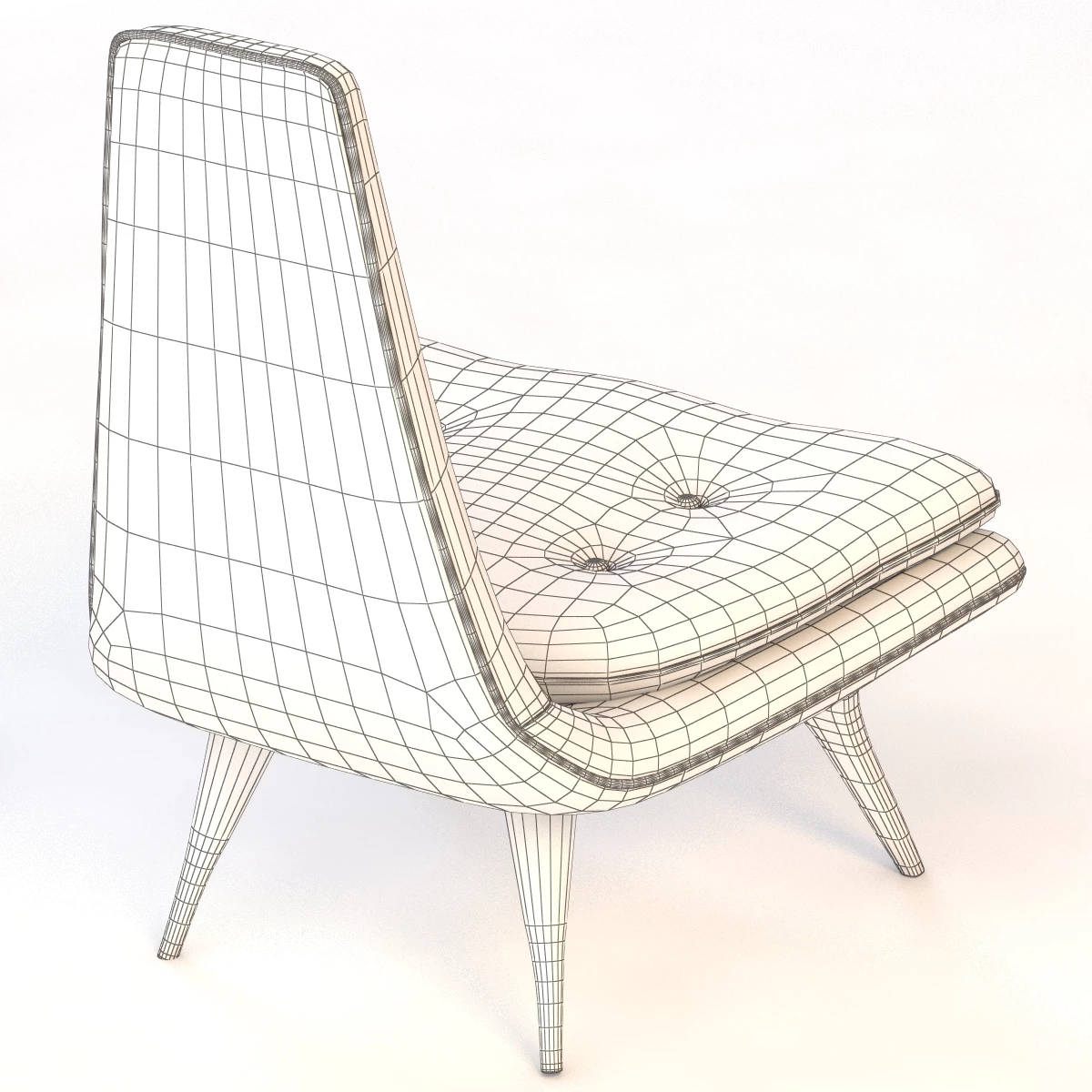 Sculptural Lounge Chair by Karpen 3D Model_06