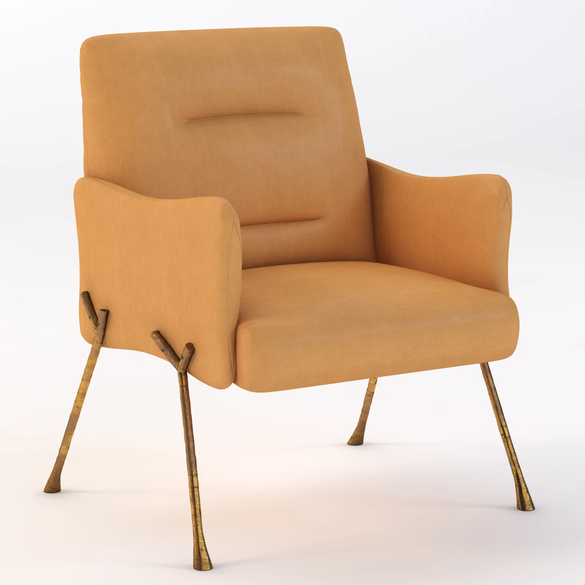 Serpentine Armchair 3D Model_01