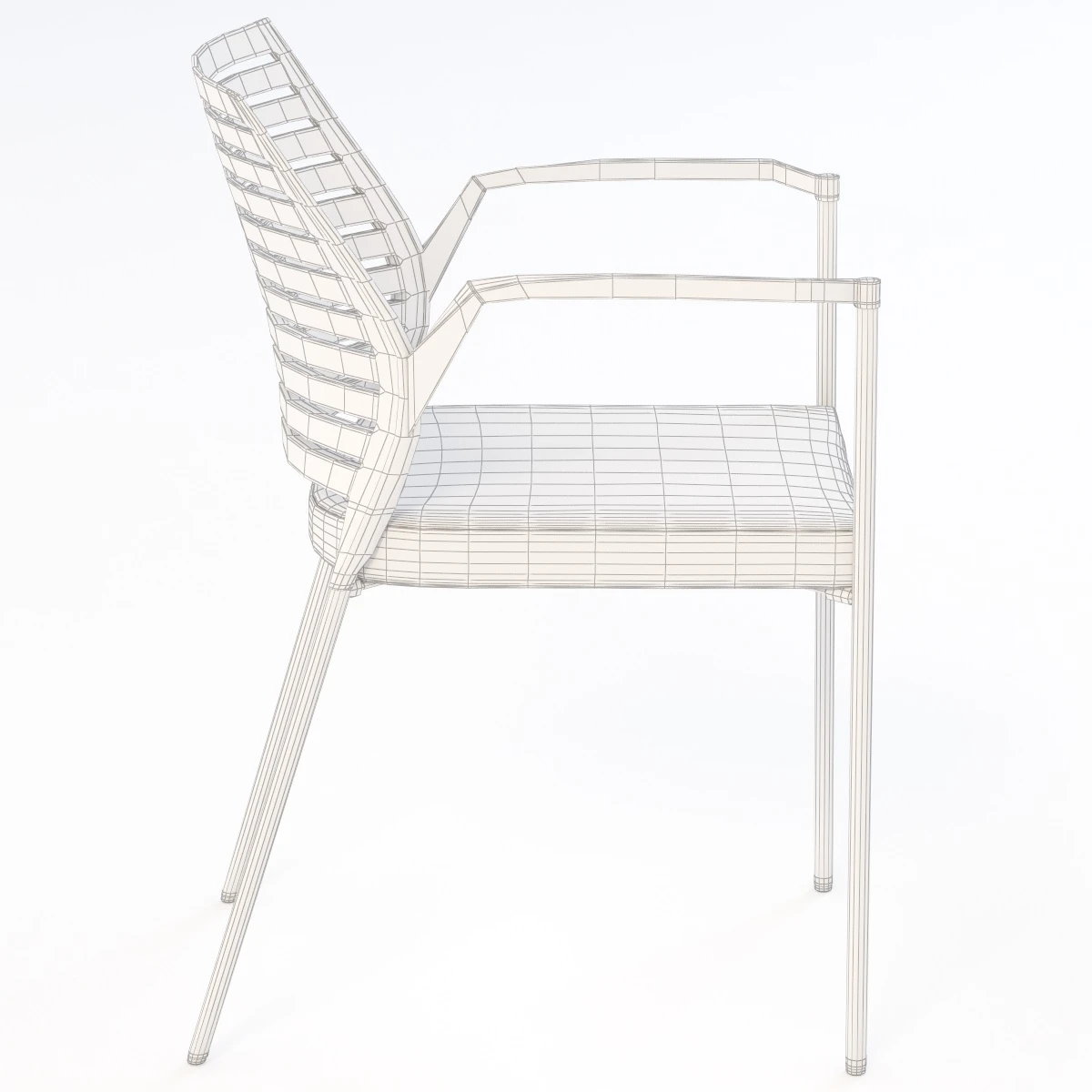 Source Hall Stacking Chair 3D Model_08