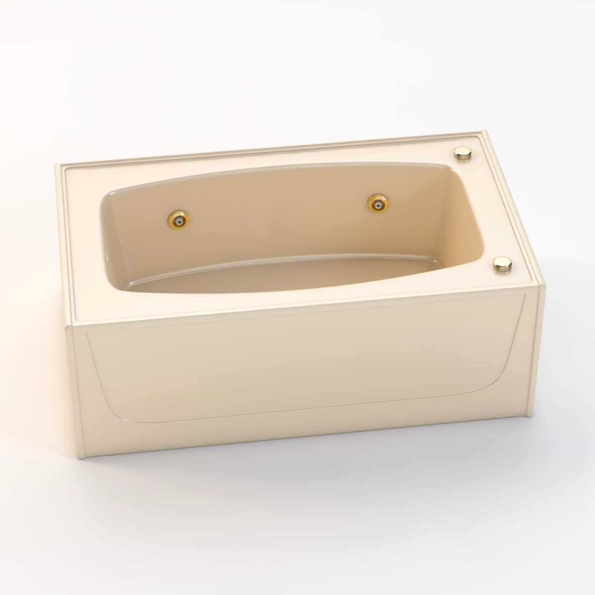 Spurlin Industries 60 x 36 Bathtub with Left Hand Drain 3D Model_01