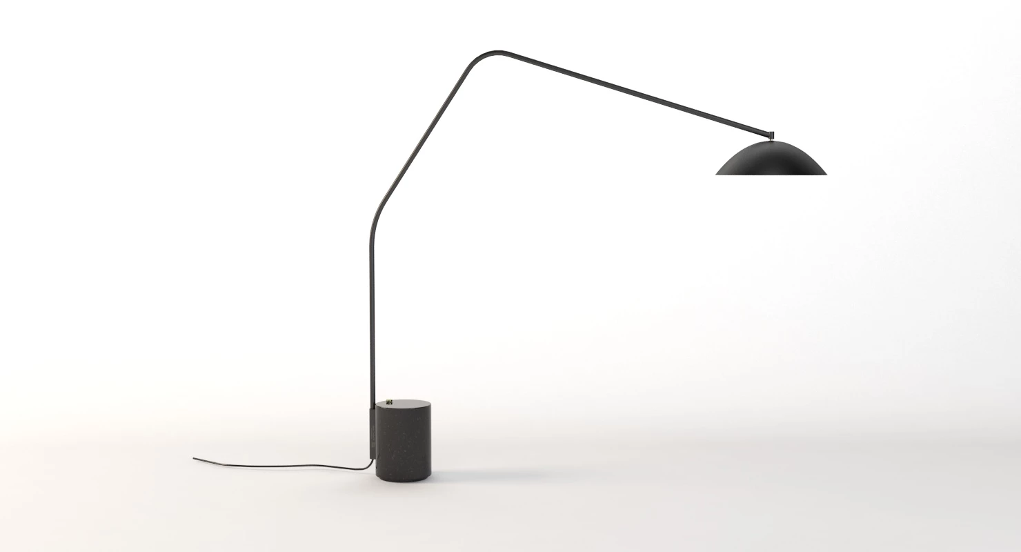 Sten Floor Lamp By Norm Architects 3D Model_011