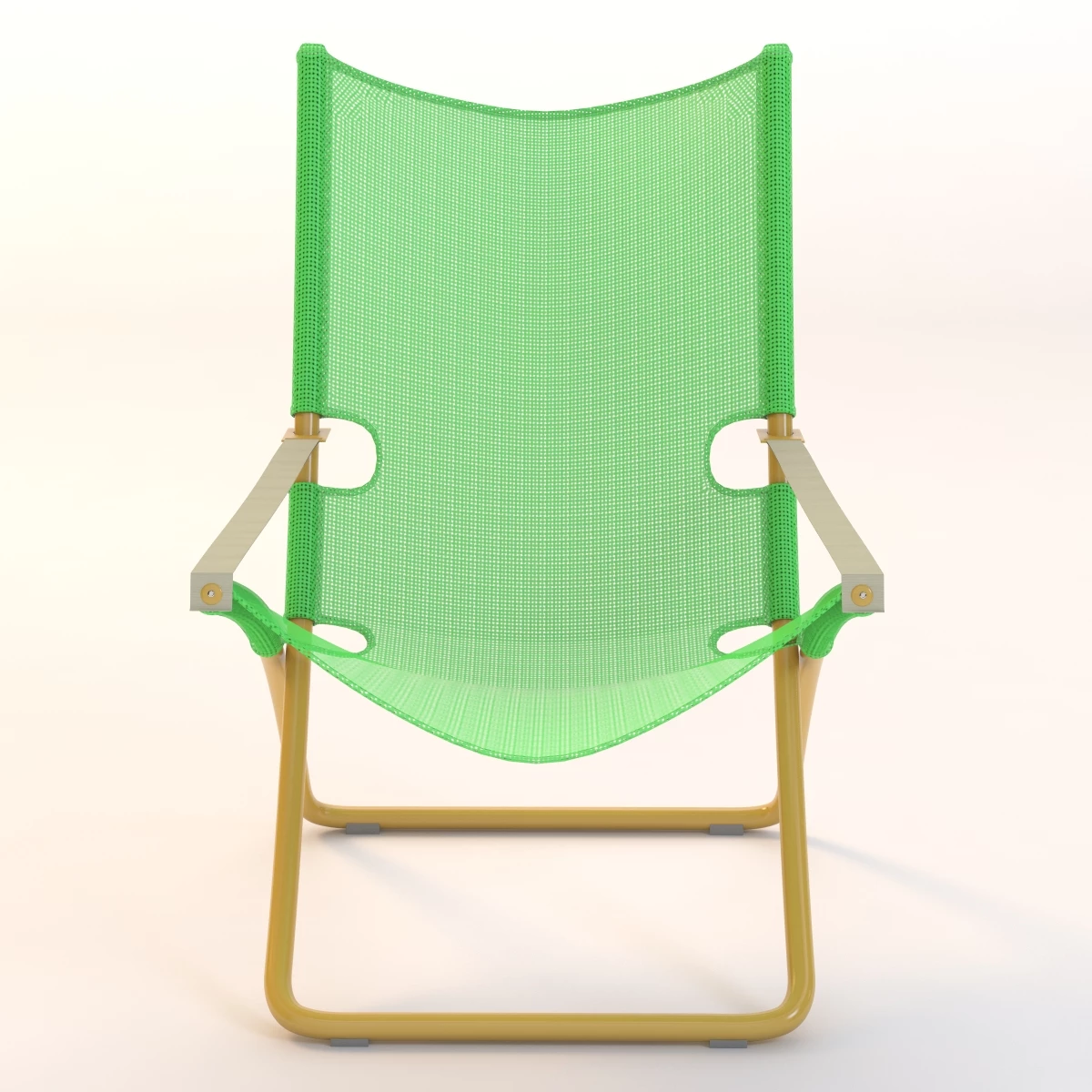 The Snooze Deckchair green 3D Model_014