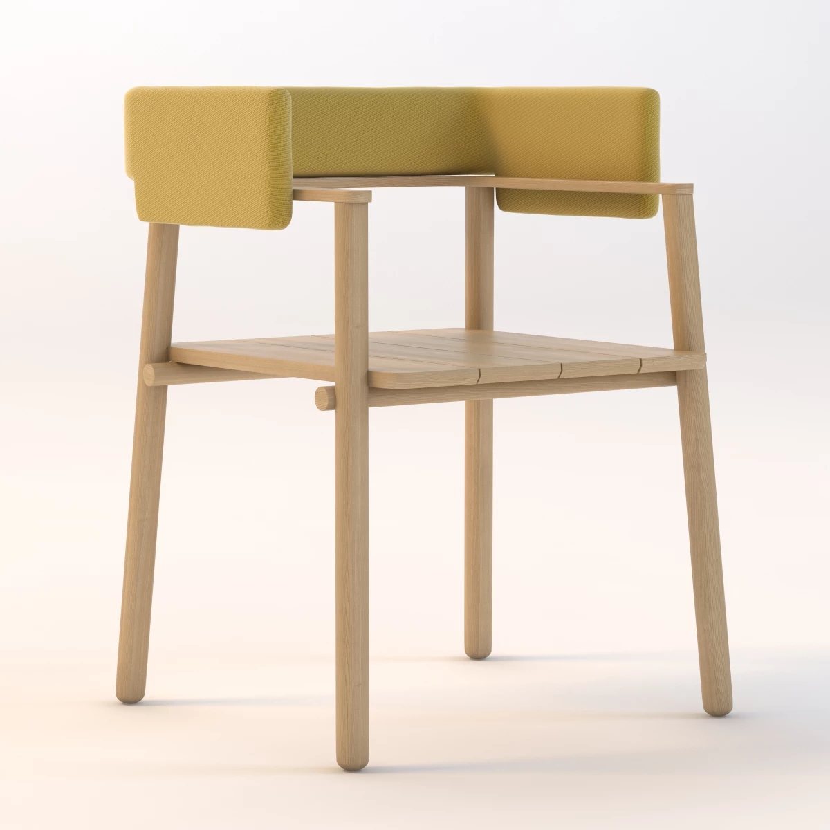THINKK Studio Arms chair 3D Model_01