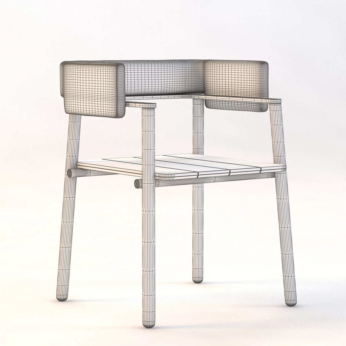 THINKK Studio Arms chair 3D Model_03