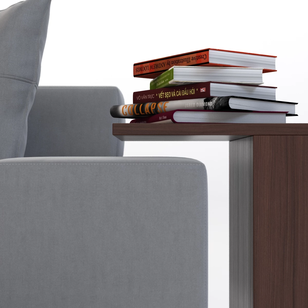 Tre Sofa With Books 3D Model_014