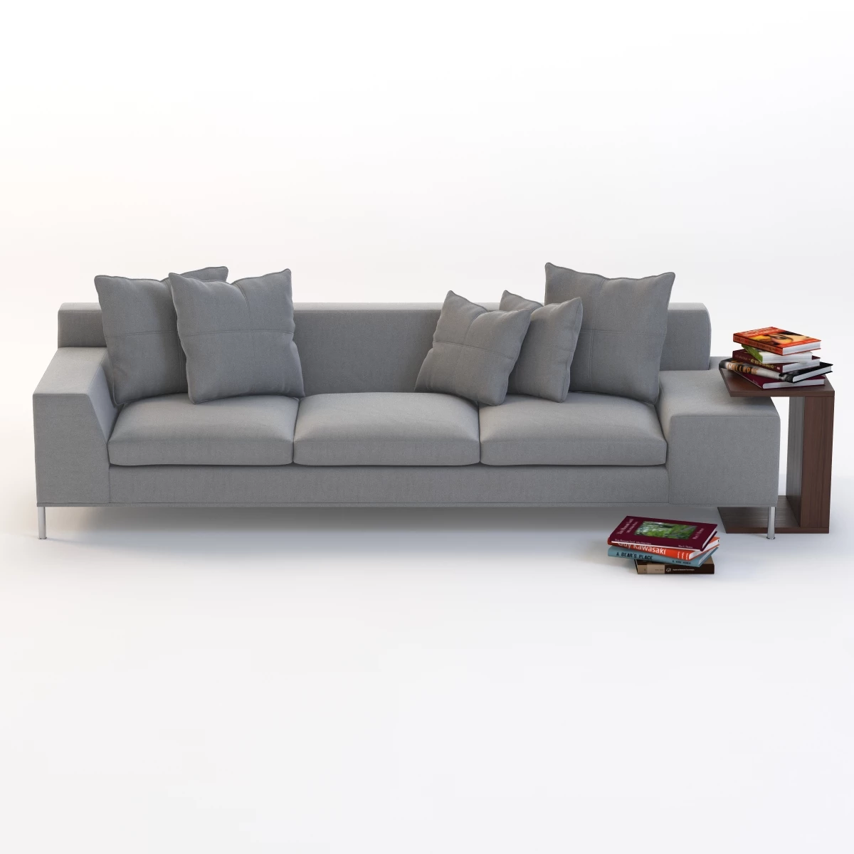 Tre Sofa With Books 3D Model_04