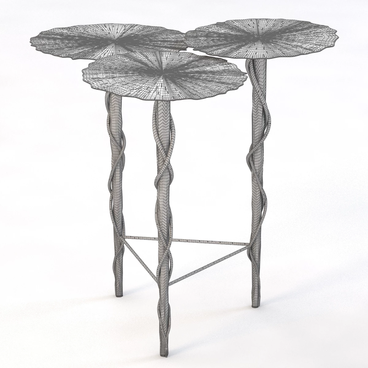 Trois Lily Pad Table 3D Model_03