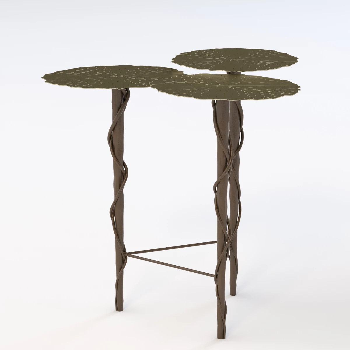 Trois Lily Pad Table 3D Model_04