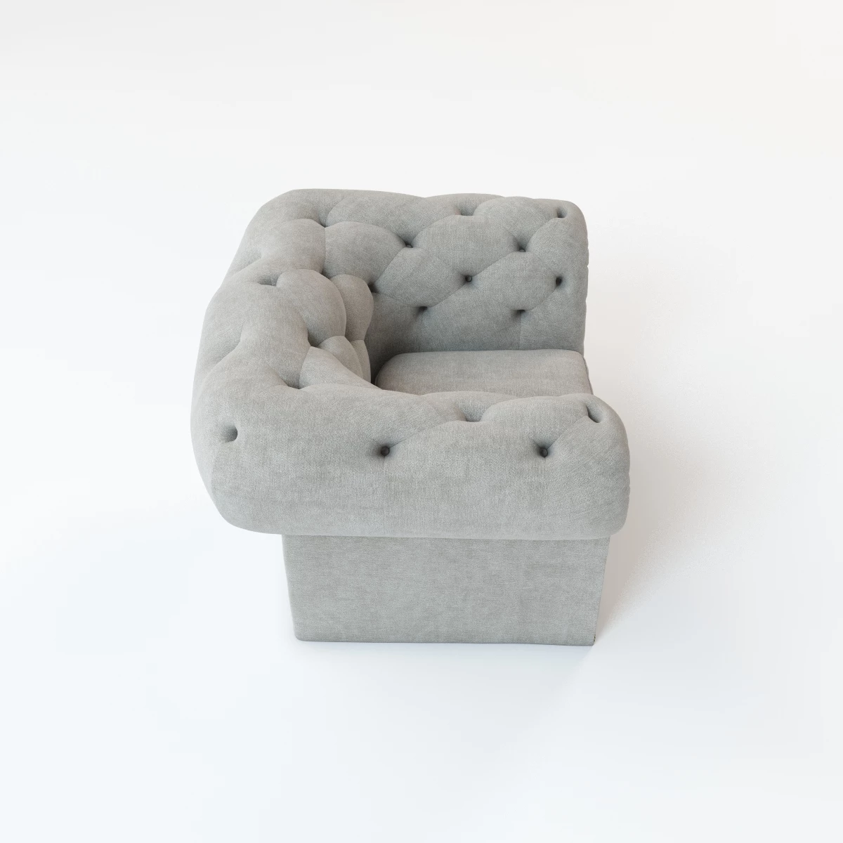 Tufted Armchair 3D Model_07