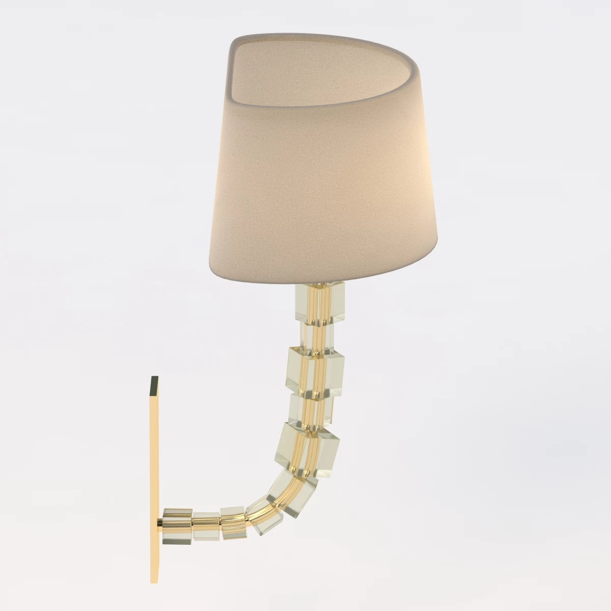 TWL27S Small Lartigue Wall Sconce 3D Model_04