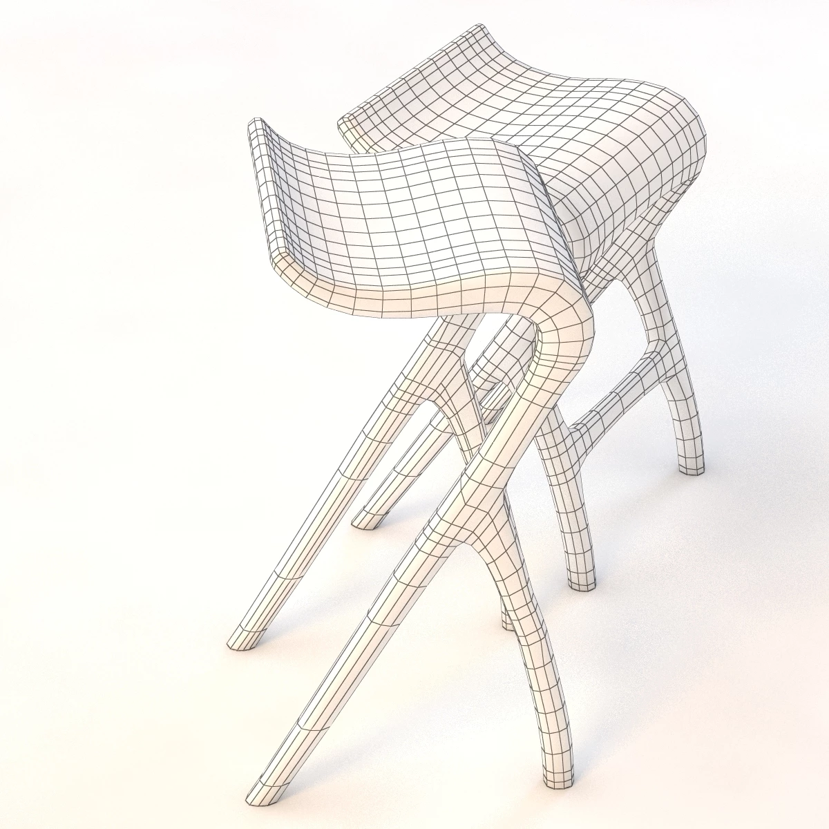 Umthi Barstool 3D Model_07