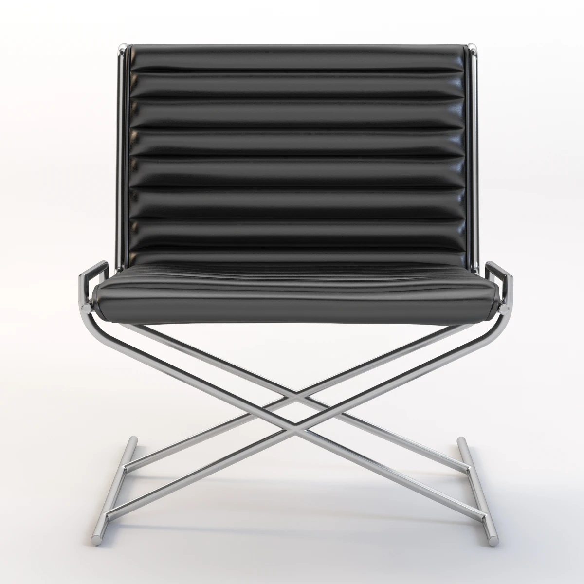 Ward Bennett Sled Chair 3D Model_04