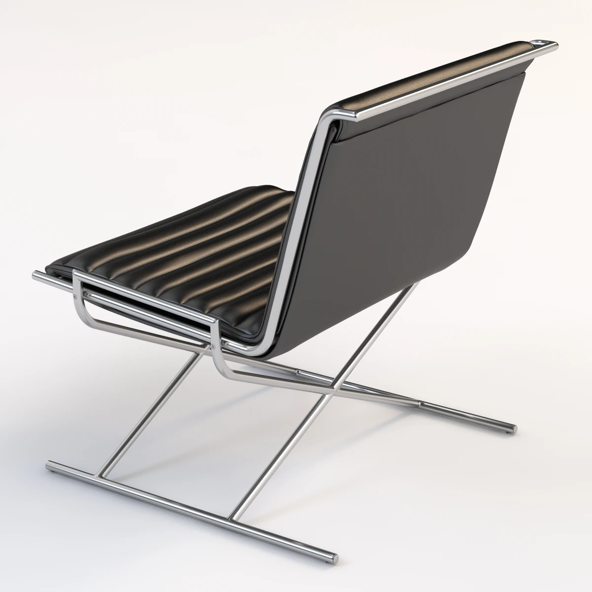 Ward Bennett Sled Chair 3D Model_03