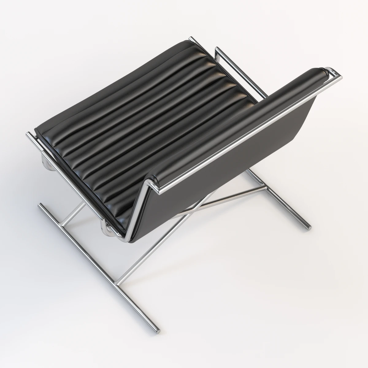 Ward Bennett Sled Chair 3D Model_05