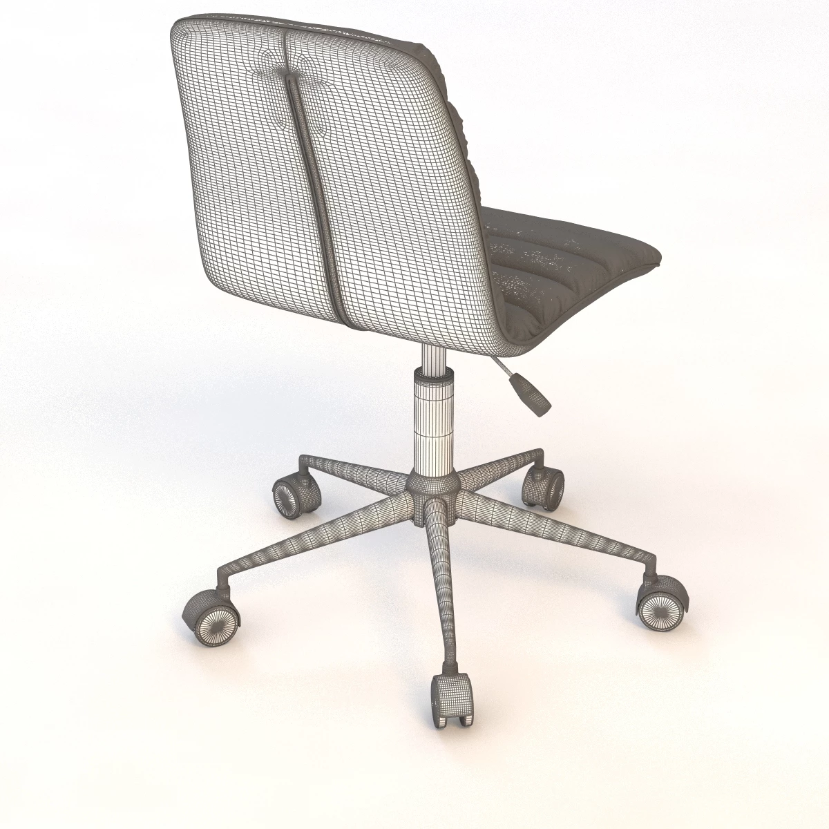 Zuo Admire Armless Office Chair 3D Model_07