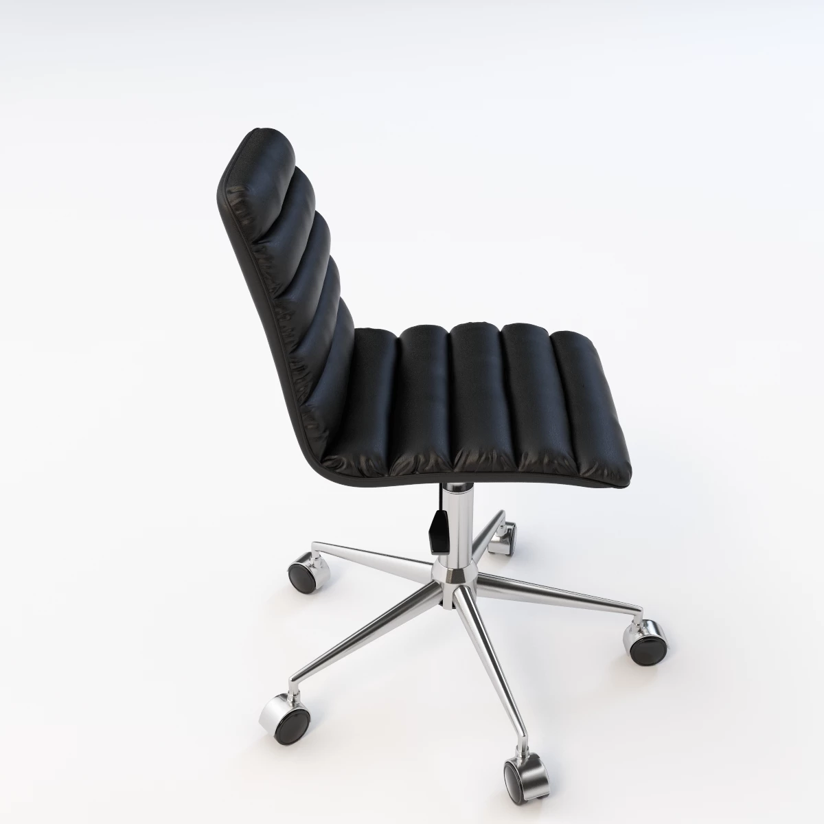 Zuo Admire Armless Office Chair 3D Model_04