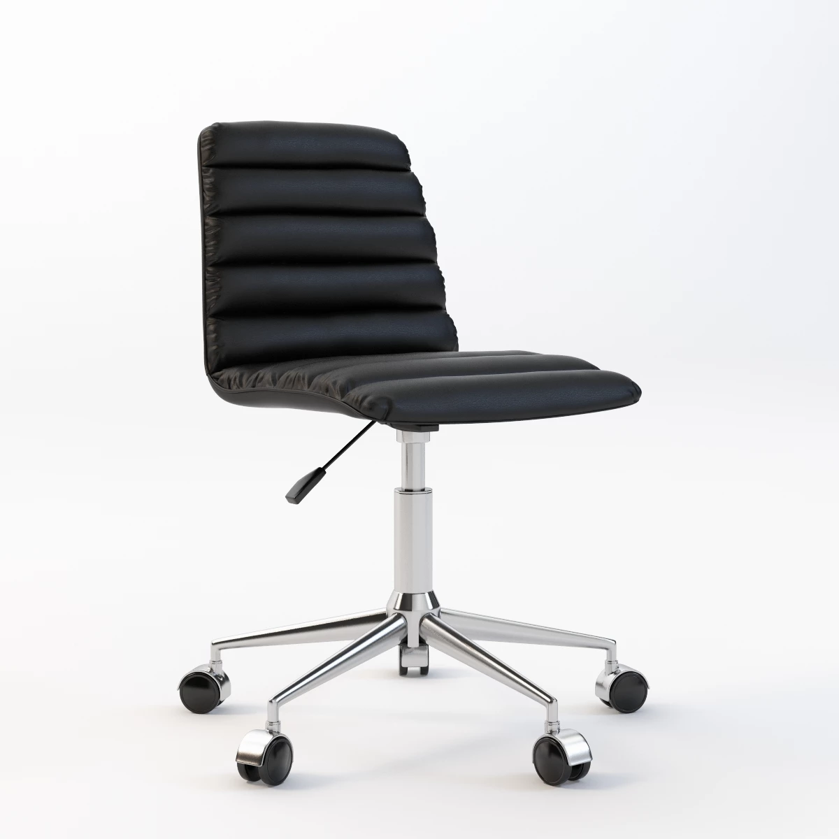 Zuo Admire Armless Office Chair 3D Model_01