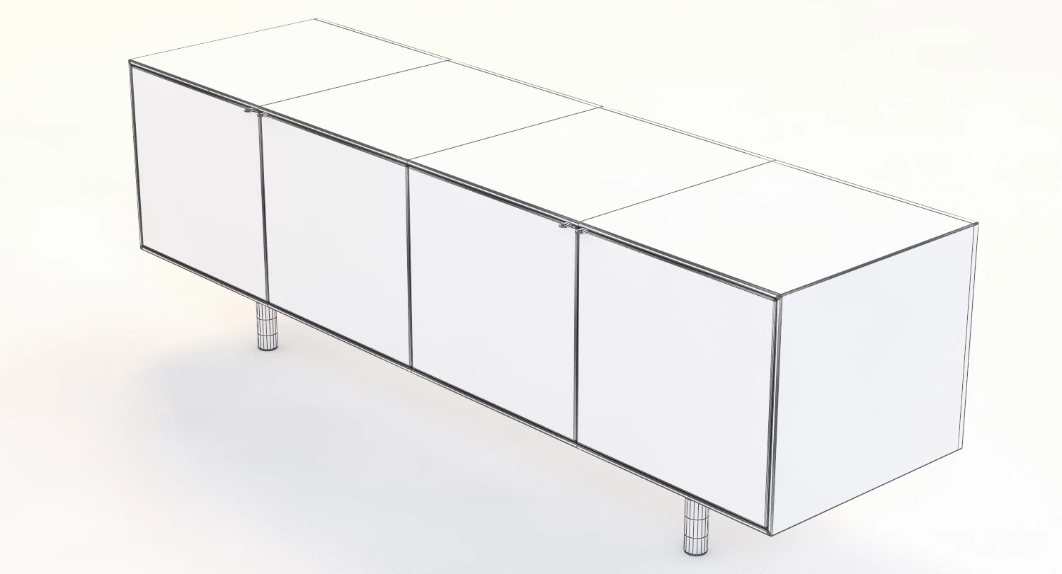 Painted Credenza Jeff Martin Joinery 3D Model_05