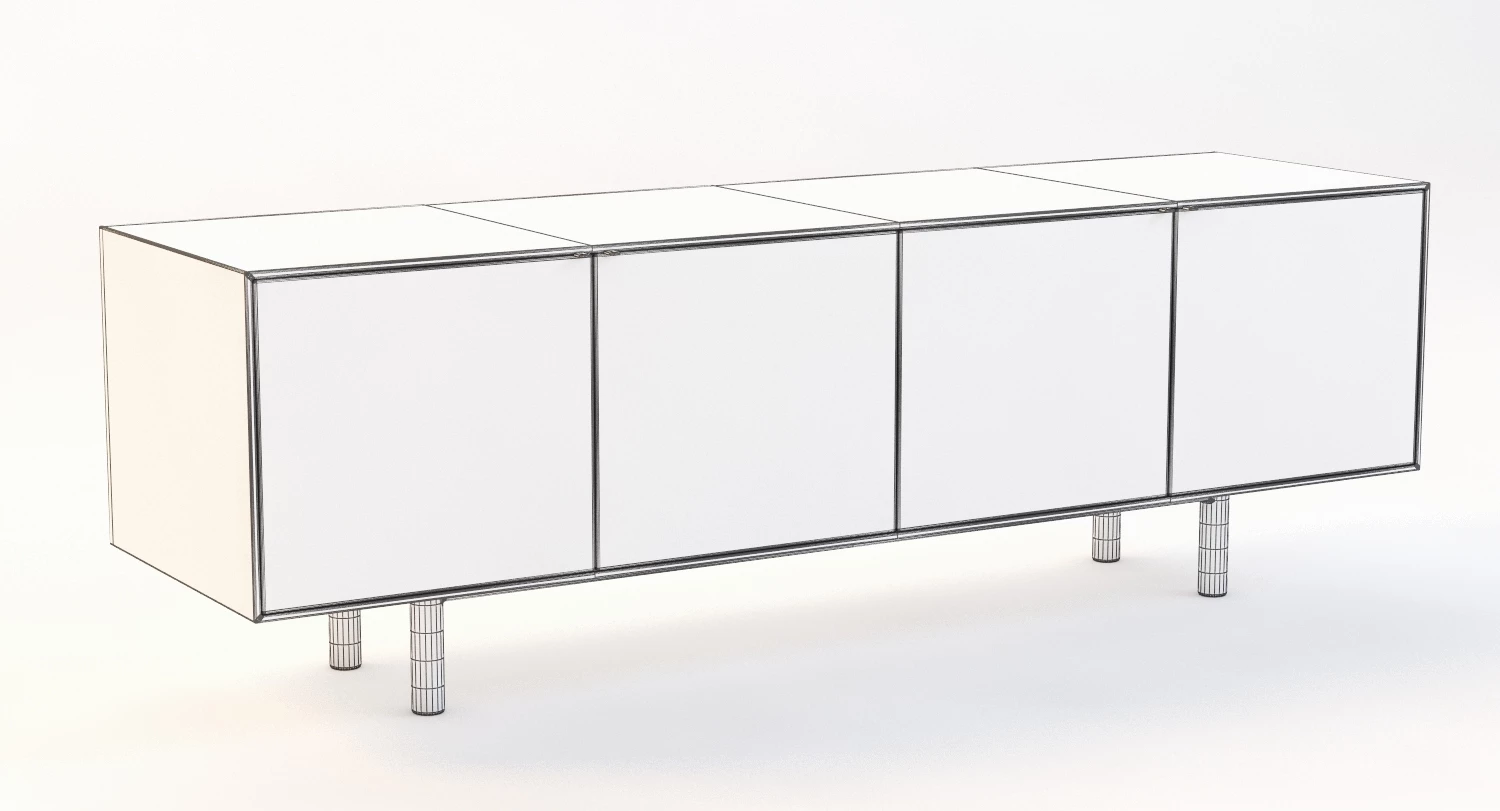 Painted Credenza Jeff Martin Joinery 3D Model_010