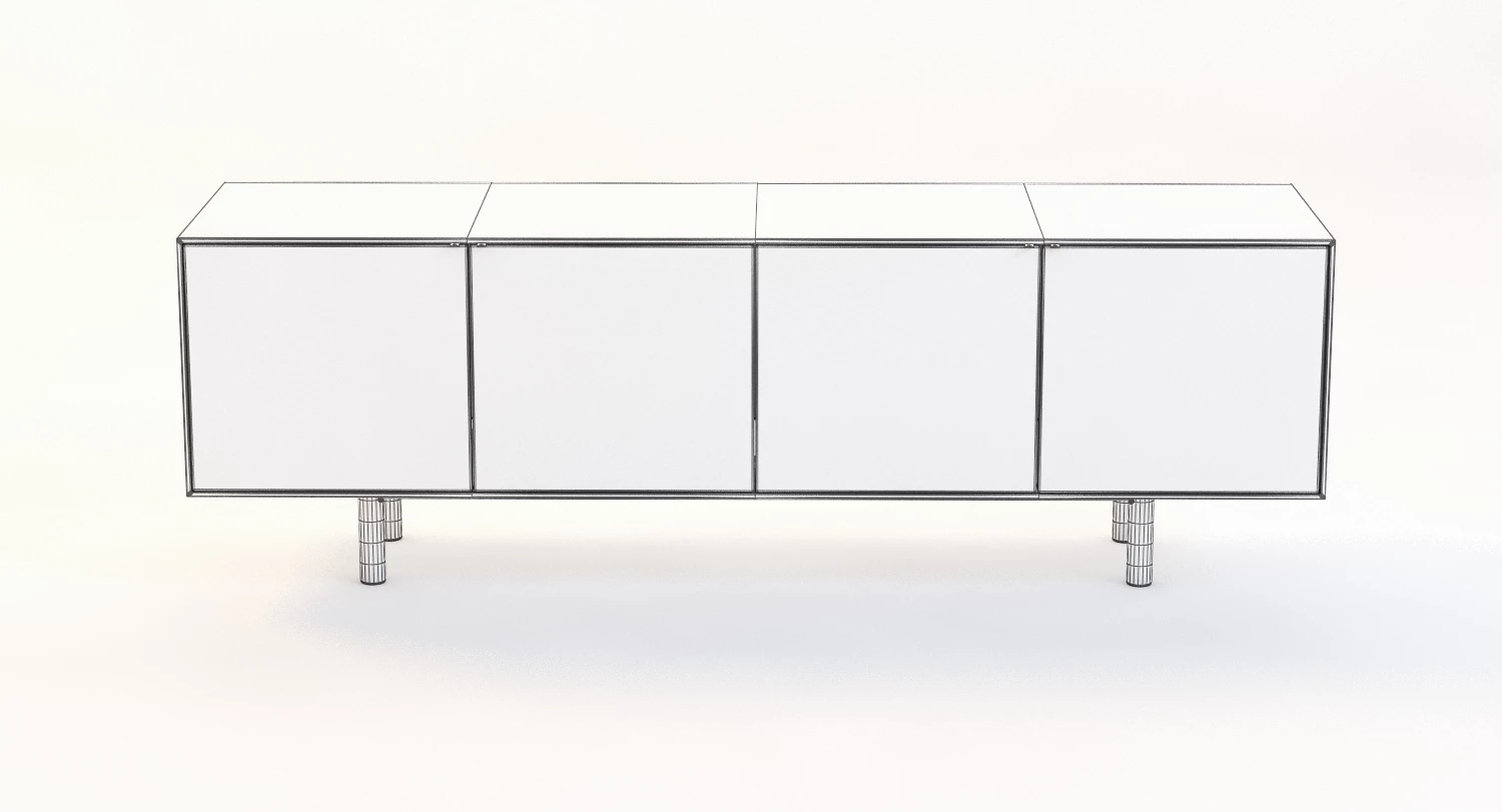 Painted Credenza Jeff Martin Joinery 3D Model_03